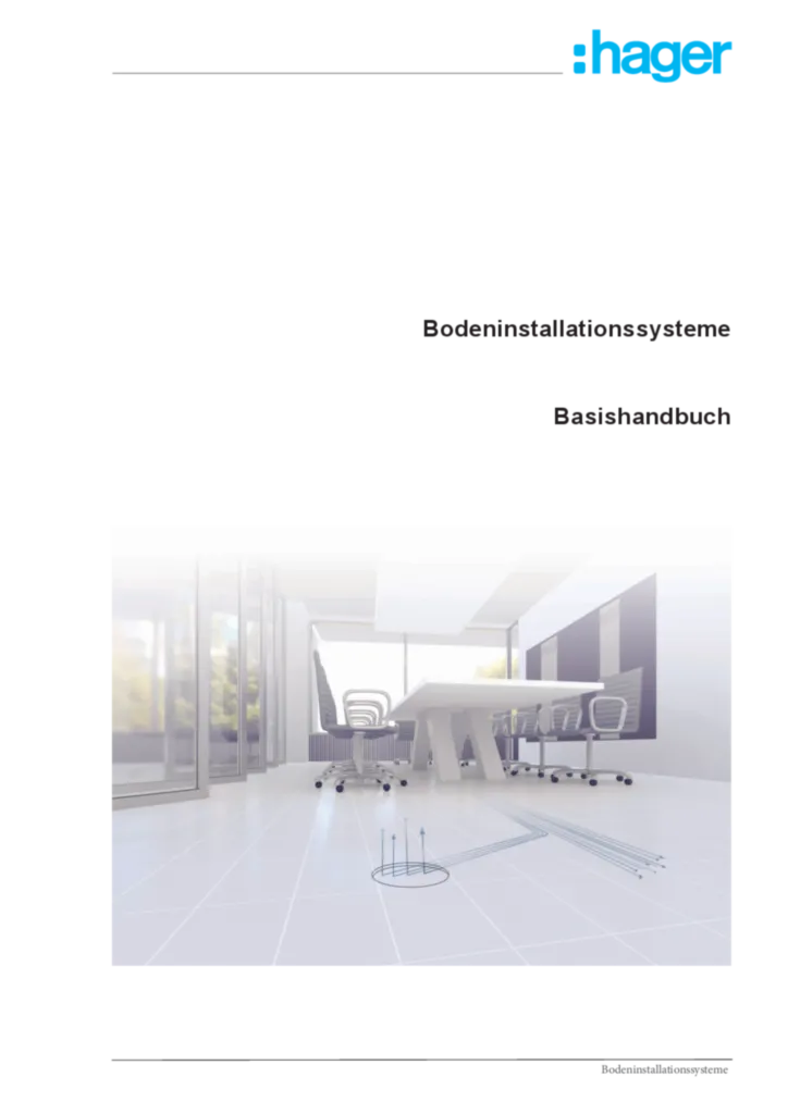Bild Handbuch Bodeninstallationssysteme (DE, 2022-06) | Hager Deutschland