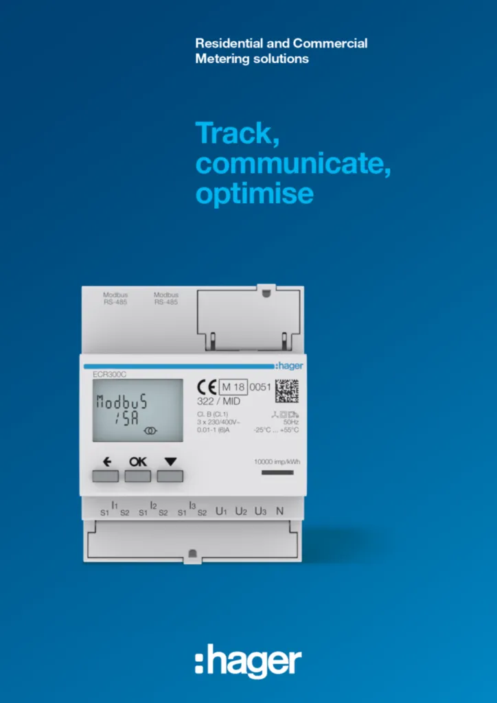 Image Energy Meters Brochure  | Hager Australia