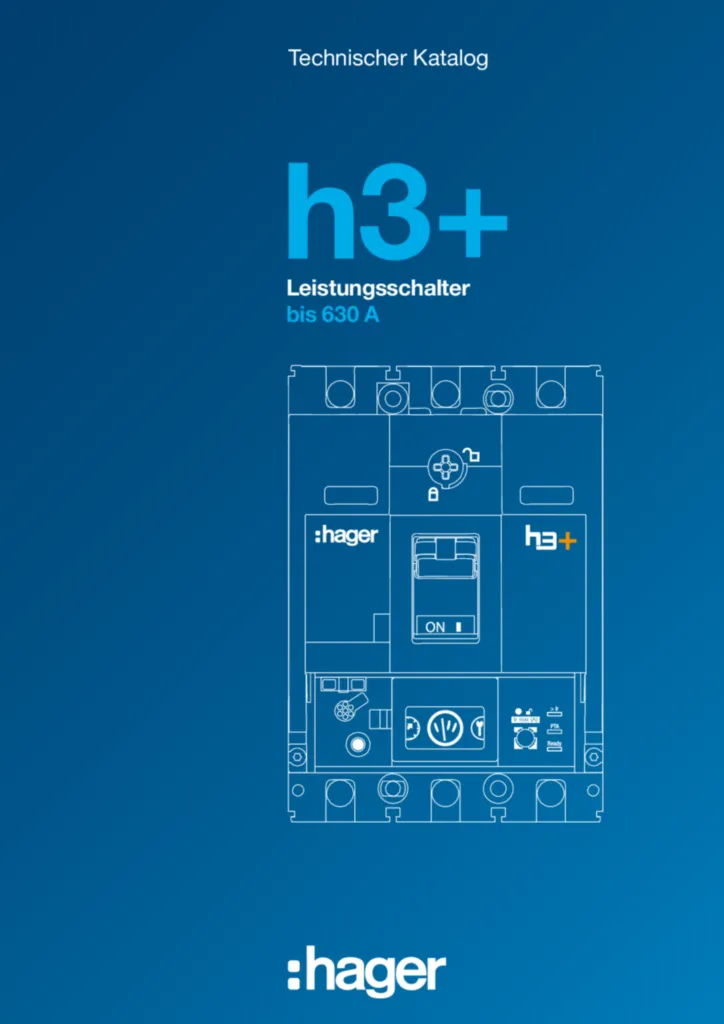 Bild Technischer Katalog für h3+ Leistungsschalter bis 630 A (DE, 2021-08) | Hager Deutschland