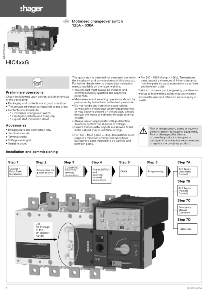 Automatische Umschalter 4x400A • HIC440G
