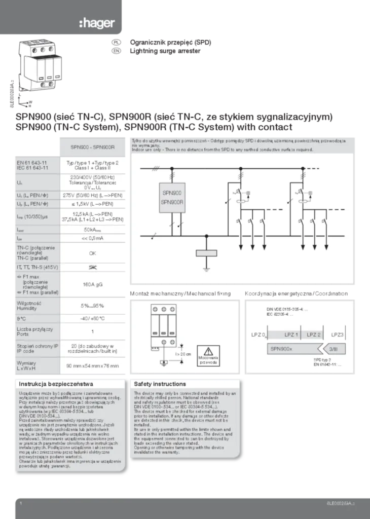 Zdjęcie Instrukcja montażu en-GB, pl-PL 2014-10-22 | Hager Polska