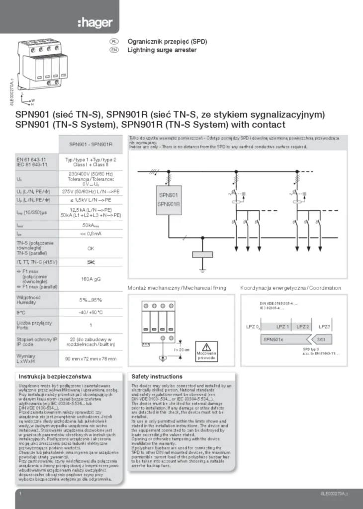 Zdjęcie Instrukcja montażu en-GB, pl-PL 2014-10-22 | Hager Polska