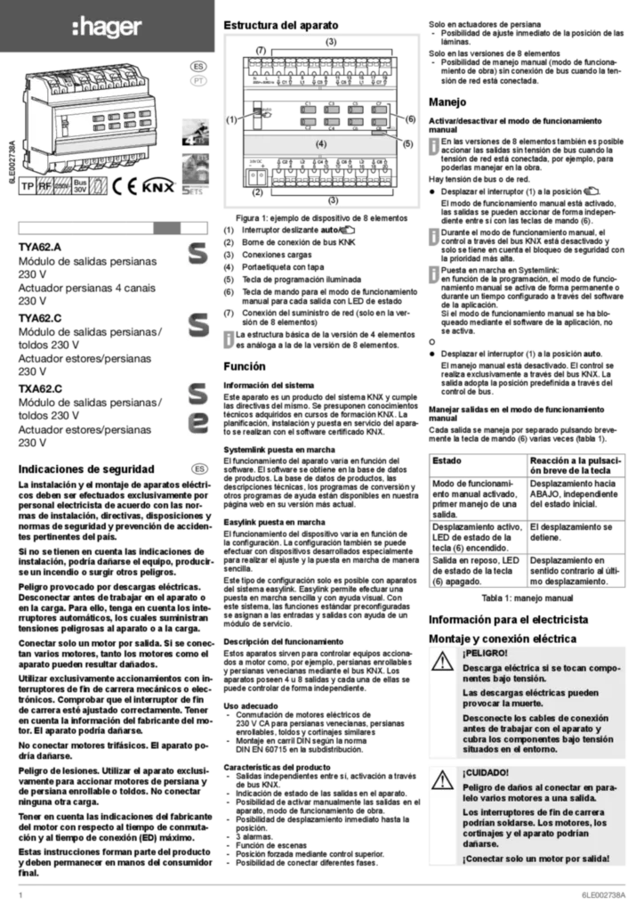 Imagen Manual de instalación es-ES, pt-PT 2017-07-05 | Hager España