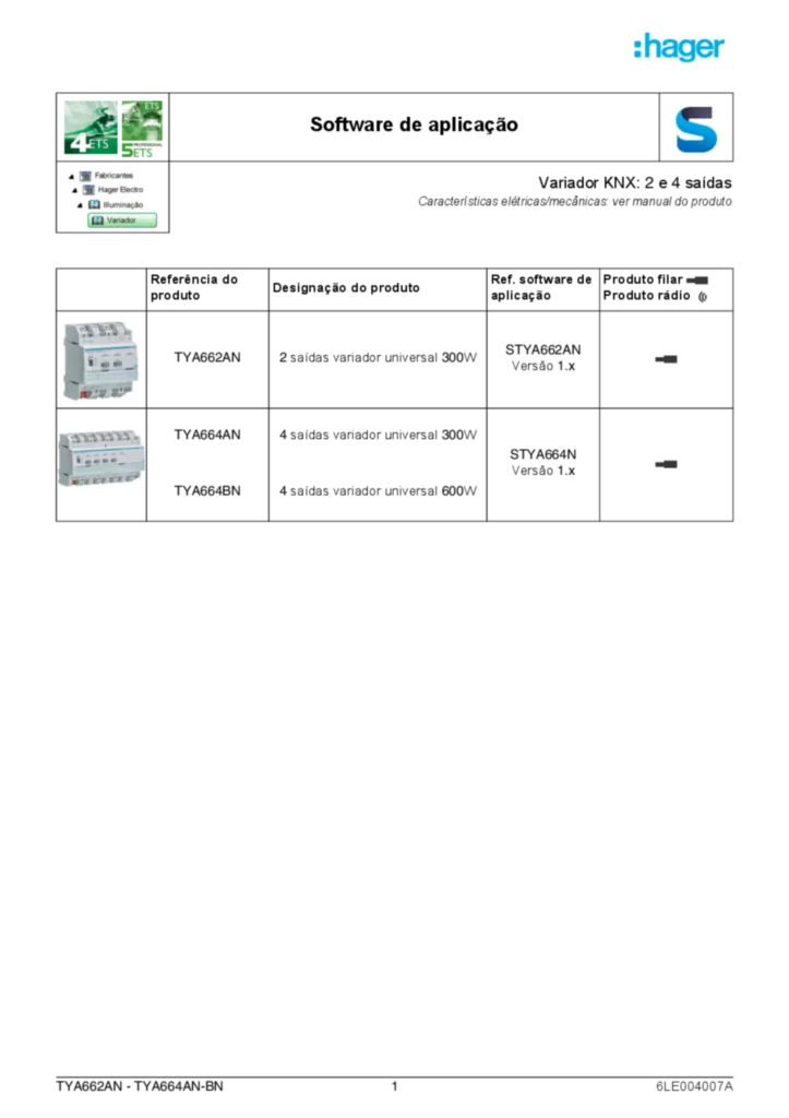 Imagem Application description TYA662AN_TYA664AN_BN | Hager Portugal