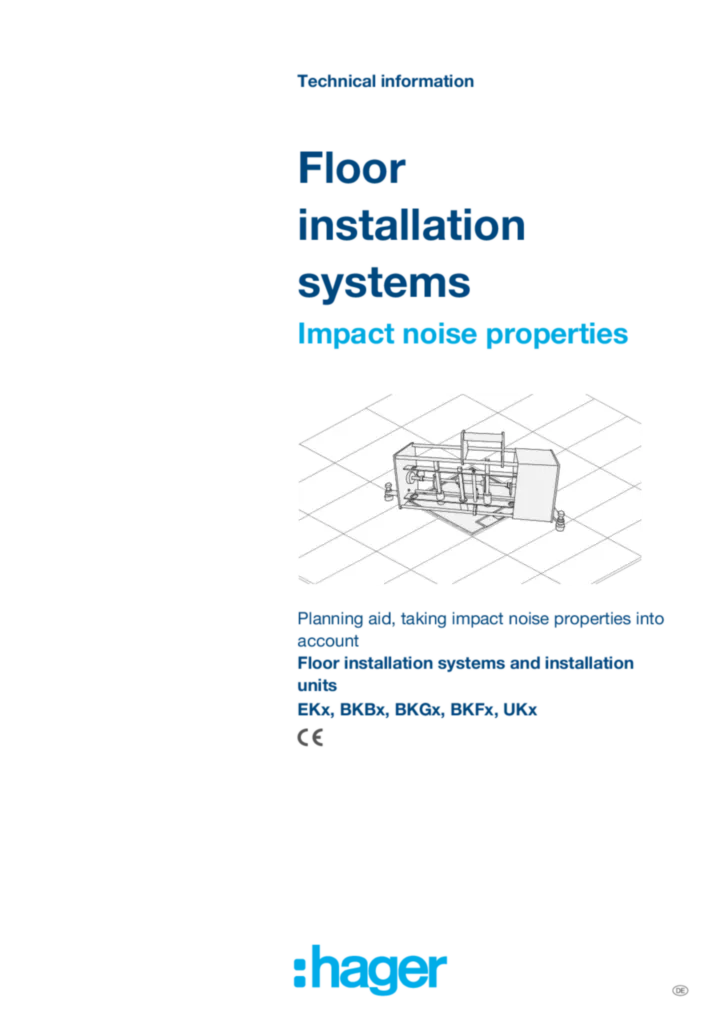Bild Trittschallverhalten Unterflursysteme (EN) | Hager Schweiz