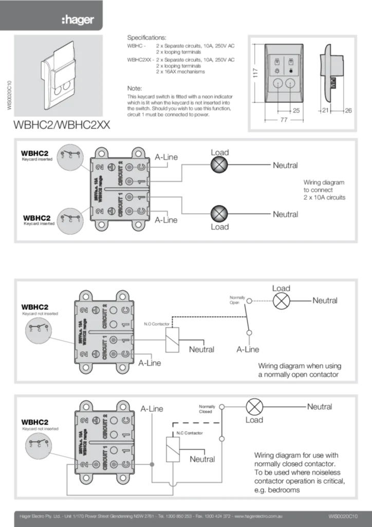 Image installation WBHC2  | Hager Australia