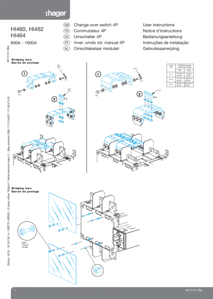 Image Commutateur 4P  | Hager