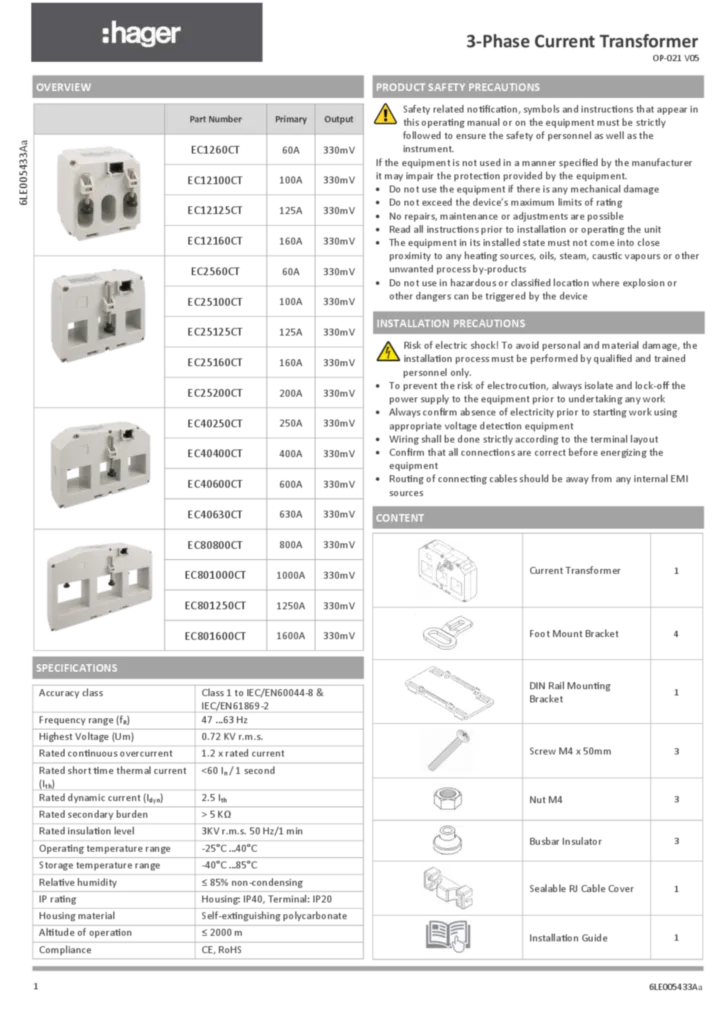 Image Installation manual en-GB 2018-08-24  | Hager Australia