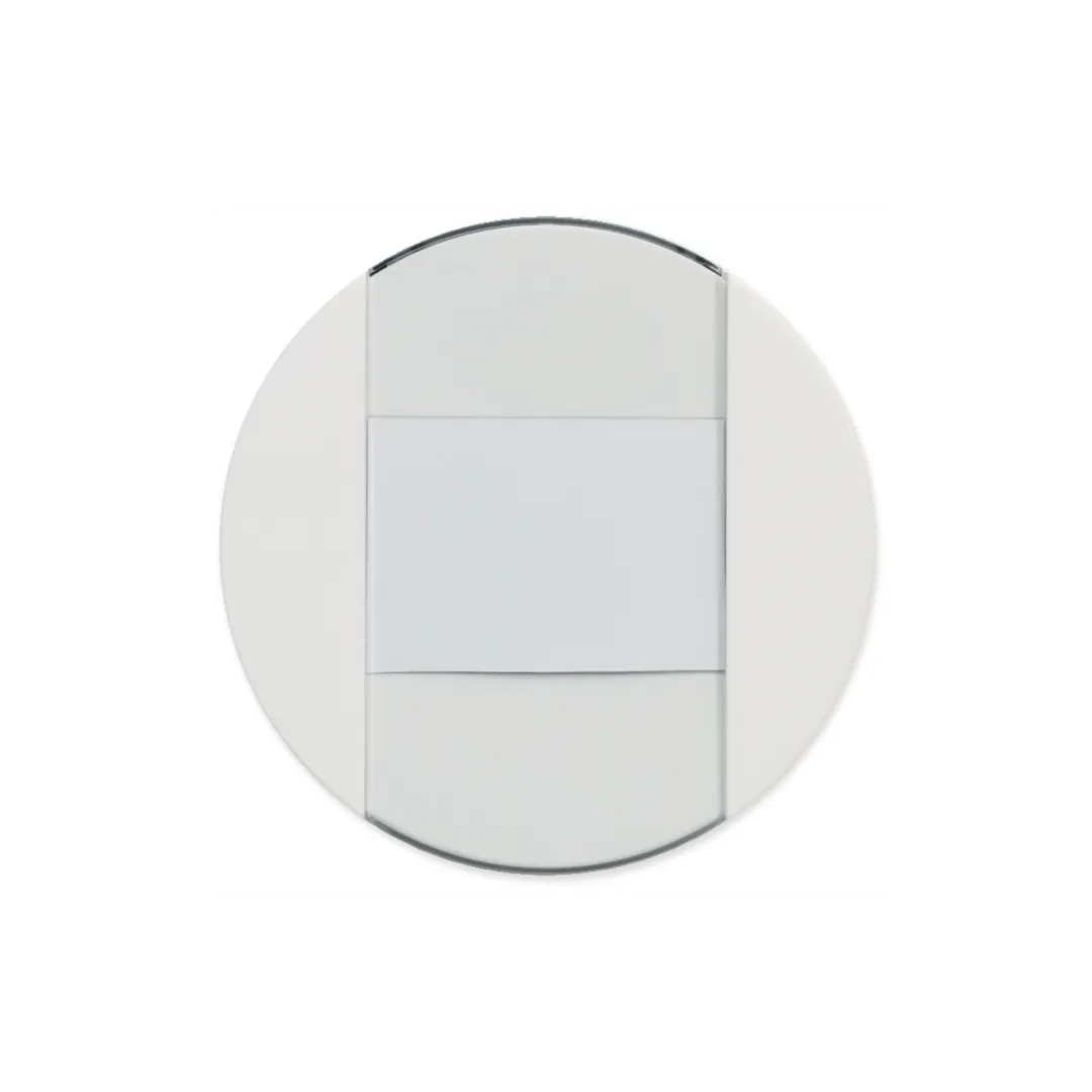 B88025 - Interrupteur Optima simple porte-étiquette va-et-vient ou bouton poussoir blanc