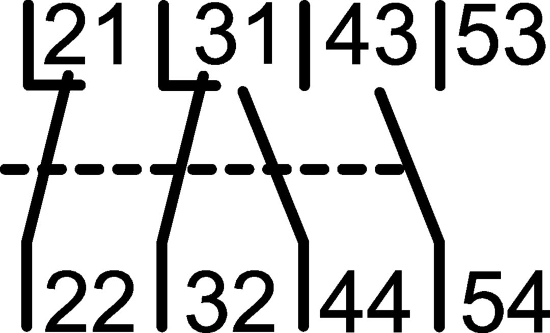 Segédérintkező blokk EV007-10...EV038-10-kontaktorhoz 2z 2ny 15A 500V AC/DC kontaktor-/reléhez EVA Hager