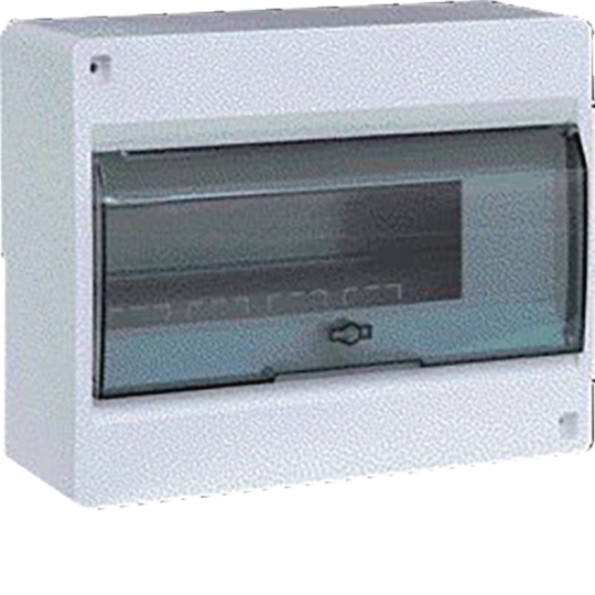 VD110TF - Small distributor,IC²,surface,1row,10M,IP40,MS-terminal,N,transparent door