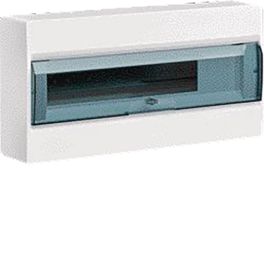 VD118TF - Small distributor,IC²,surface,1row,18M,IP40,MS-terminal,N,transparent door