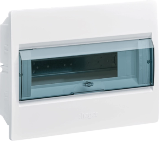 VR112TF - Small distributor,IC²,flush,1row,12M,IP40,MS-terminal,N,transparent door