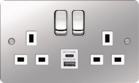 Image WFSS82PSW-USBSAC  | Hager