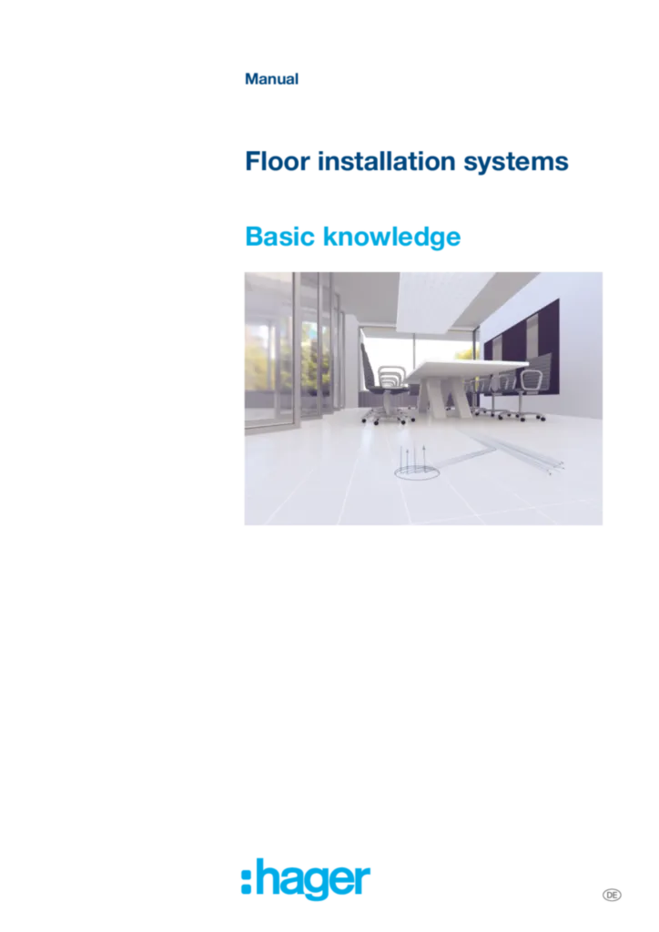 Bild Handbuch Bodeninstallationssysteme (EN, 2022-06) | Hager Deutschland