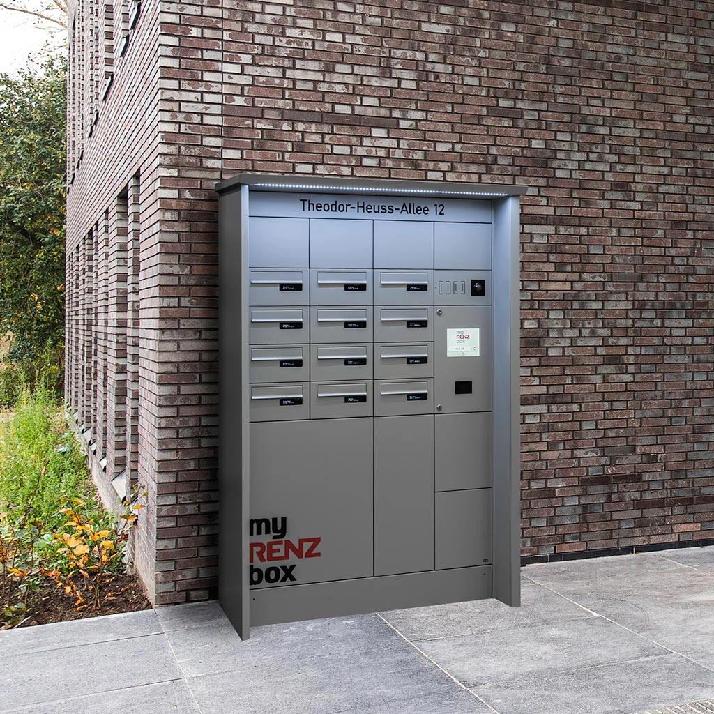 Bild Einfach praktisch: Paketboxen für Mehrfamilienhäuser als Außenstation. | Hager Deutschland