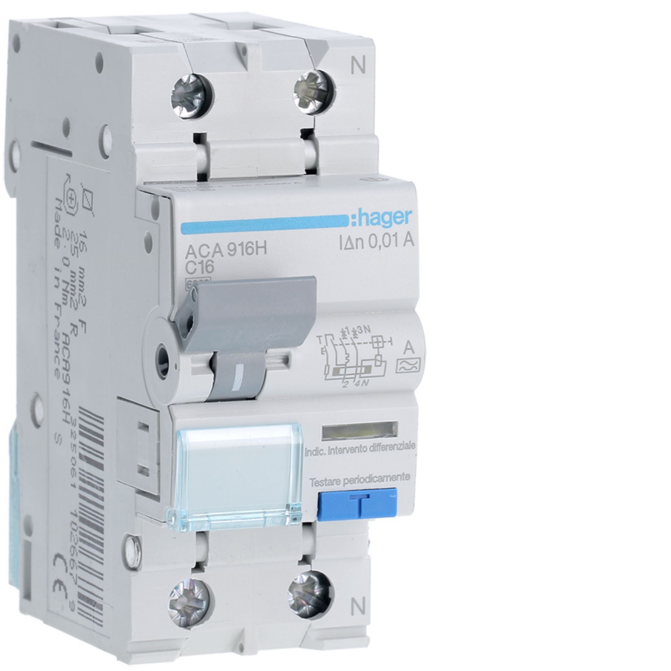 DIFF MAGN ACC 1PN 10MA A 16A 6KA C 2M