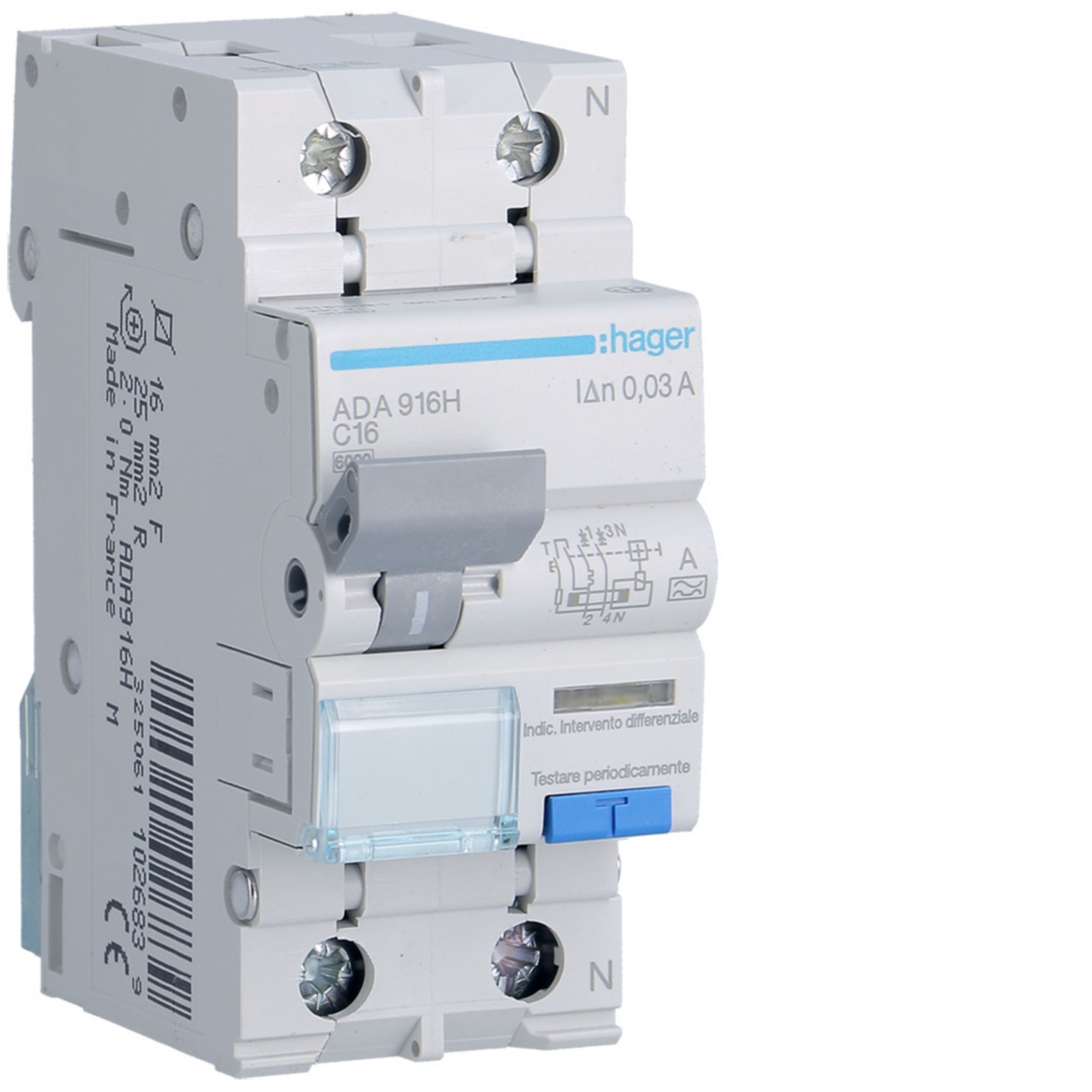 DIFF MAGN ACC 1PN 30MA A 16A 6 KA C 2M