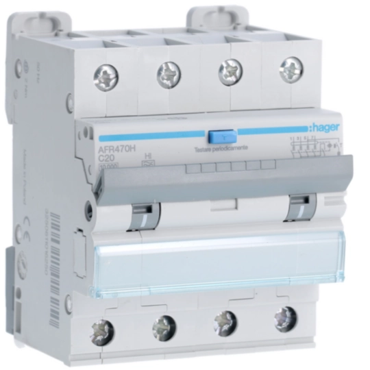 AFR470H - differenziale magn. accessoriabile 4P 300mA - A HI 20A 10kA C 4 M