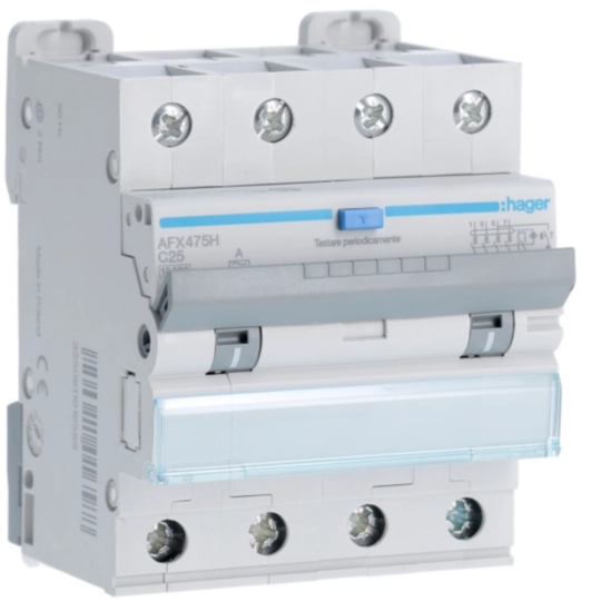 AFX475H - differenziale magn. accessoriabile 4P 300mA - A 25A 10kA C 4 M