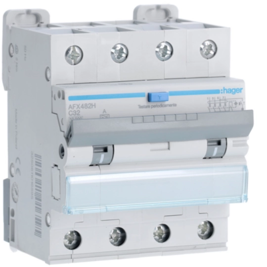 AFX482H - differenziale magn. accessoriabile 4P 300mA - A 32A 10kA C 4 M