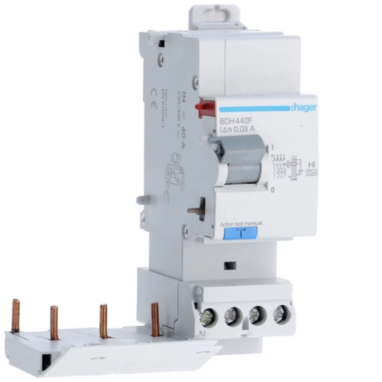 BDH440F - Bloc différentiel 3P+N 40A 30mA A haute immunité