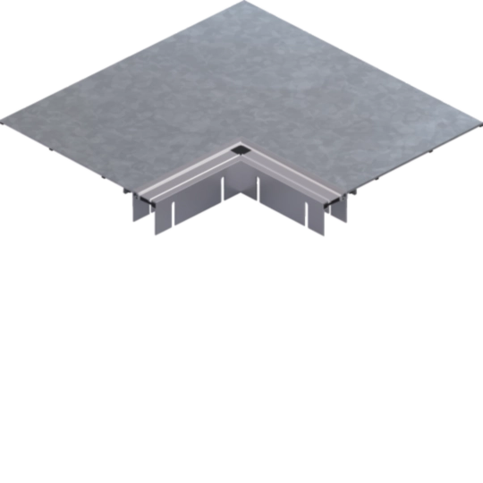 BKB300532 - Flachwinkel Oberteil Außeneck für Bodenkanal mit Bürstenleiste BKB 300x80 mm