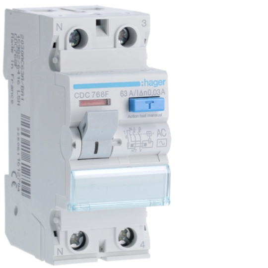 CDC768F - Interrupteur différentiel 2 poles