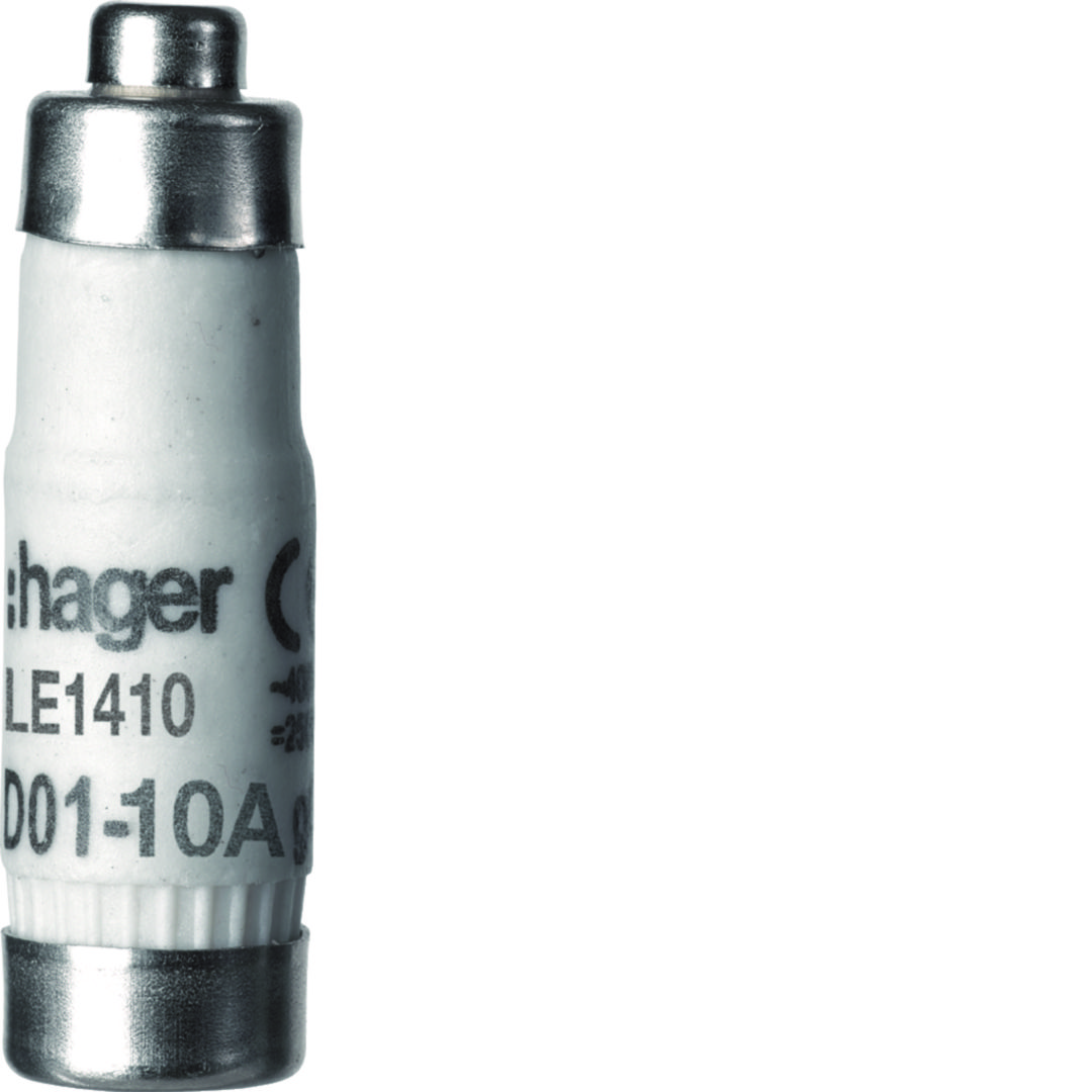 Olvadóbiztosító betét D01 10A 400V piros-színkód LE Hager