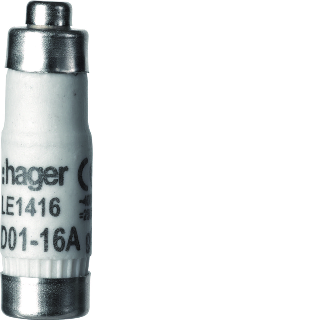 Olvadóbiztosító betét D01 16A 400V szürke-színkód LE Hager