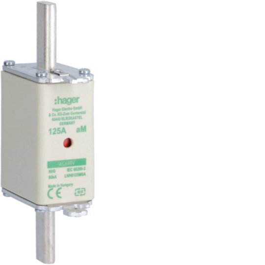 NH-Sicherungseinsatz NH0 690V aM 125A Kombimelder Grifflasche spannunsgführend