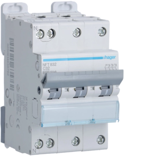 NFT832 - Disjuntor 3P+N 32A C 6/10KA 3M