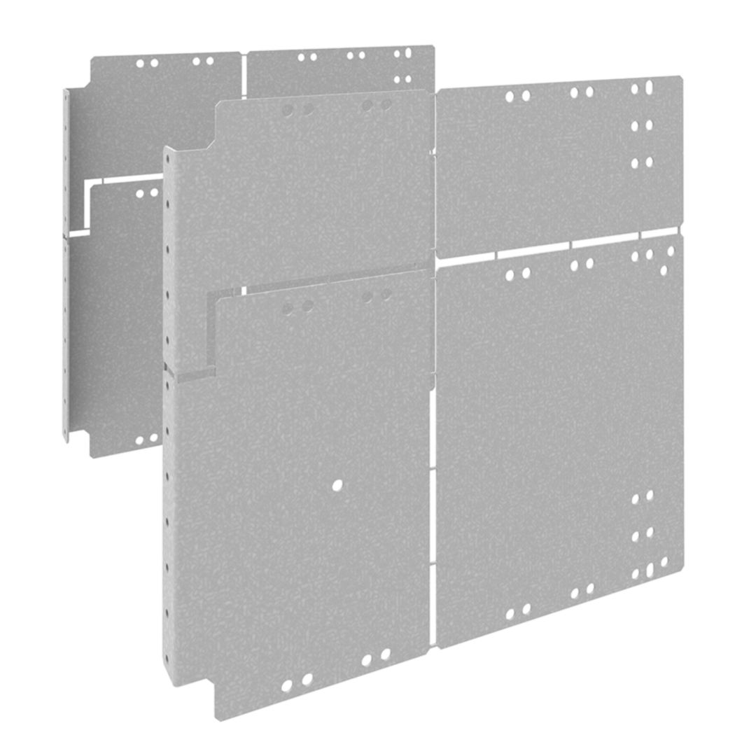 Elválasztólemez hátsó oldalsó 2b forma 300mm x 25mm acél kezeletlen QuadroEvo Hager
