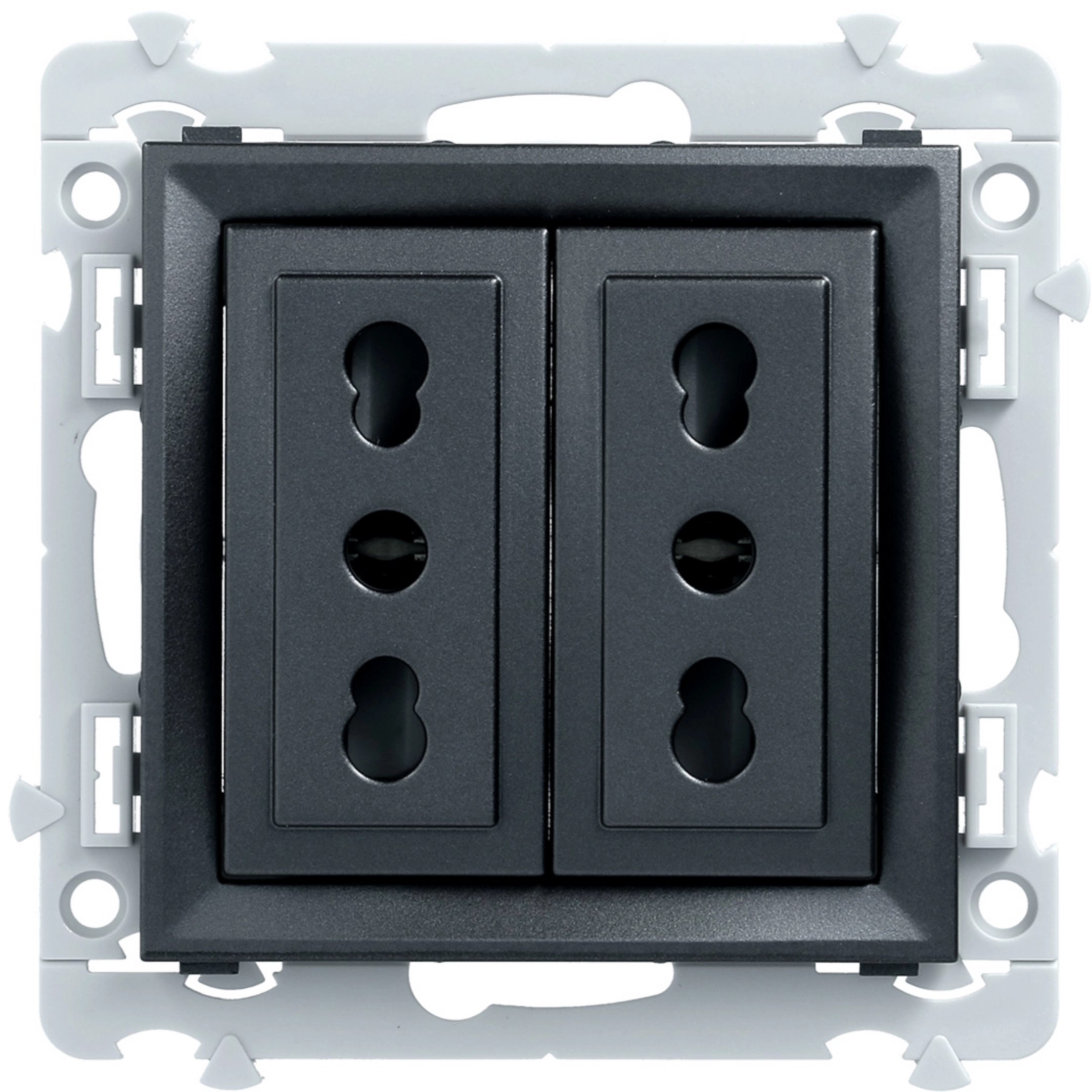 Touche Double Blanche Hager KALLYSTA WK796B - Pour Volet Roulant BP / VR - Neuf (état Excellent)