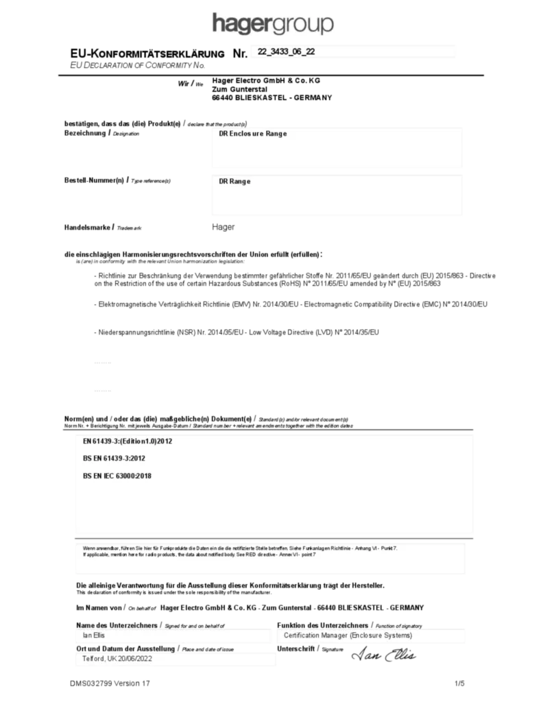 Image Declaration  | Hager Africa