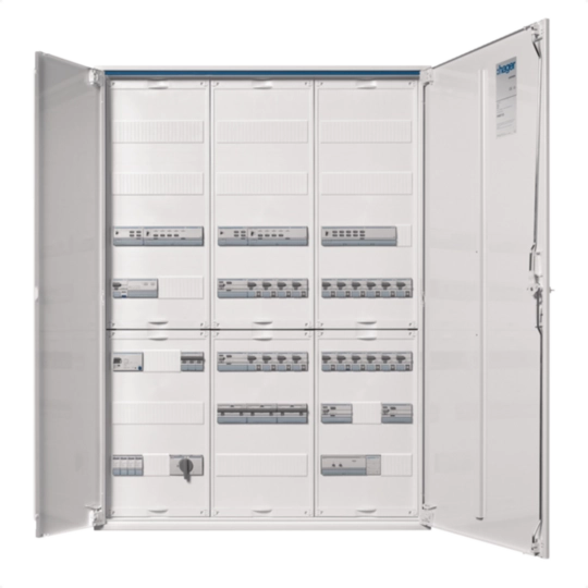 Feld­ver­teiler und Multi­me­dia­ver­teiler - univers Vertei­ler­sys­teme | Hager DE