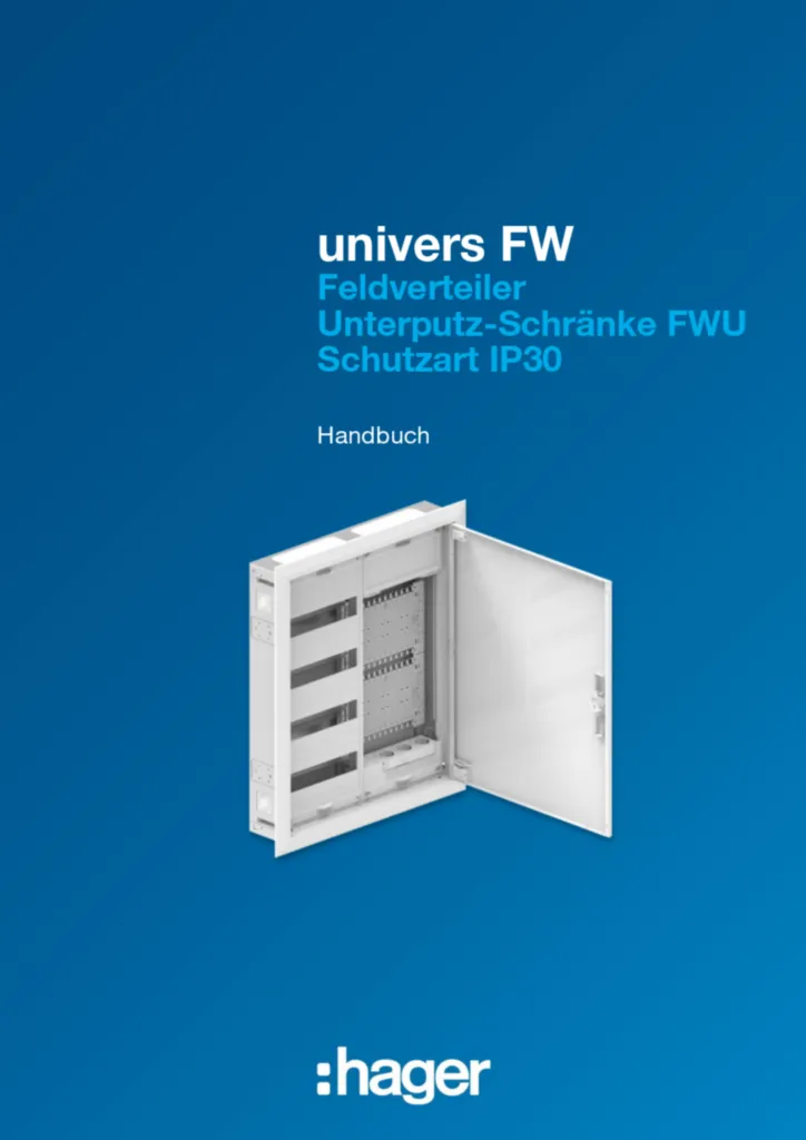 Bild Handbuch univers FW (DE, 2023-03) | Hager Deutschland