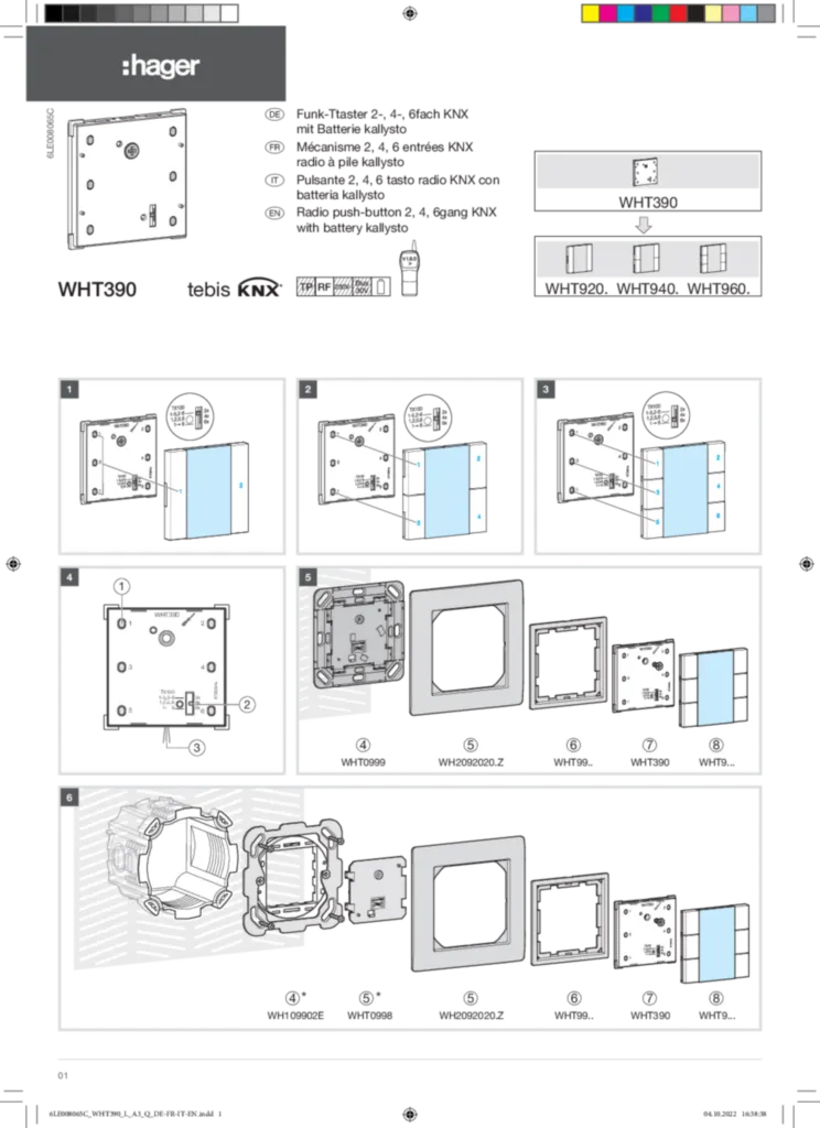 Image Guide d'installation  en-GB, fr-FR, de-DE, it-IT 2022-11-09 | Hager Suisse