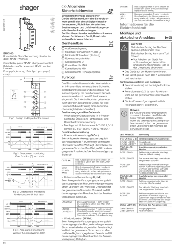 Immagine Manuale di installazione en-GB, fr-FR, de-DE, el-GR 2023-04-04 | Hager Italia