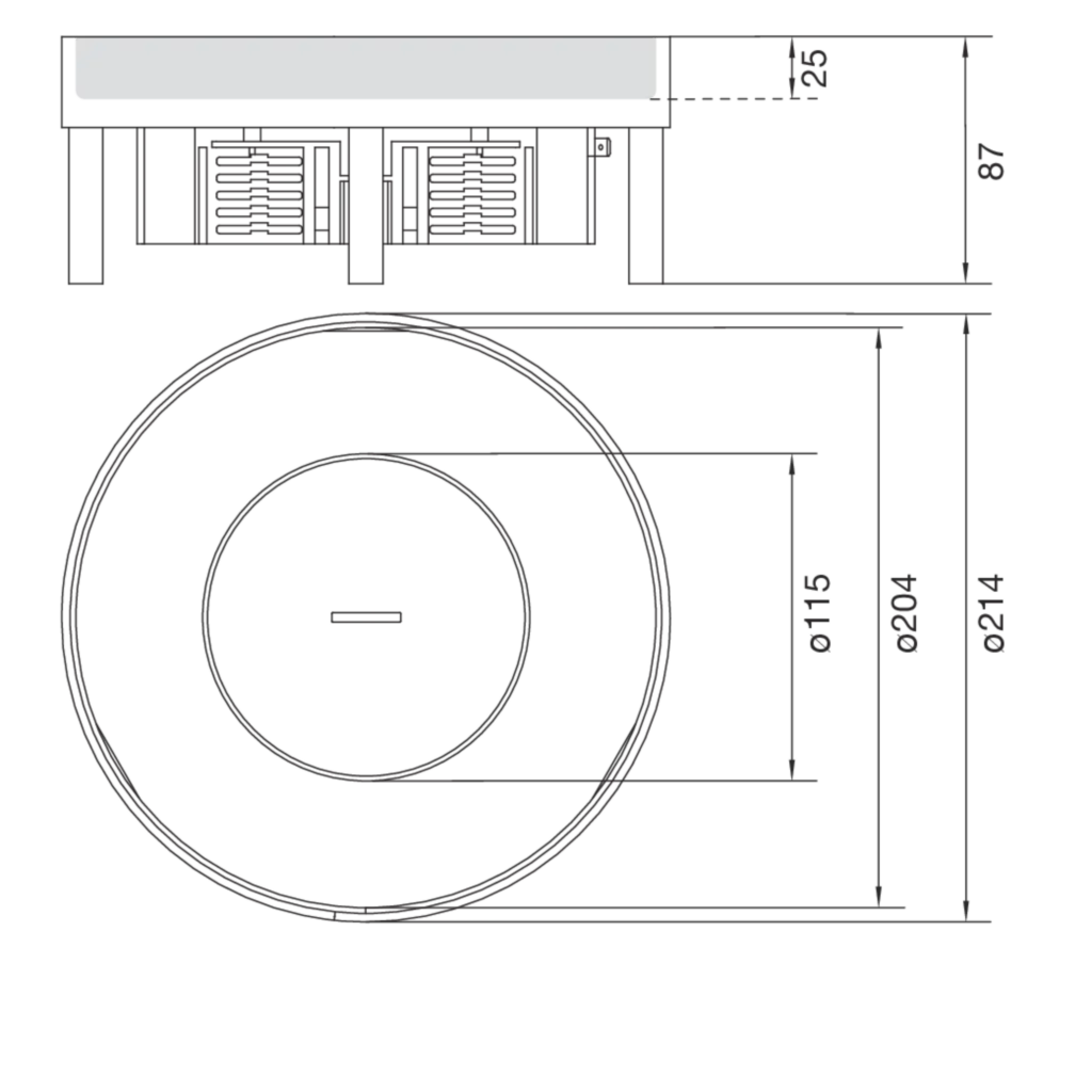 Bild TECHNICALDRAWINGEKR060TM25 | Hager Deutschland