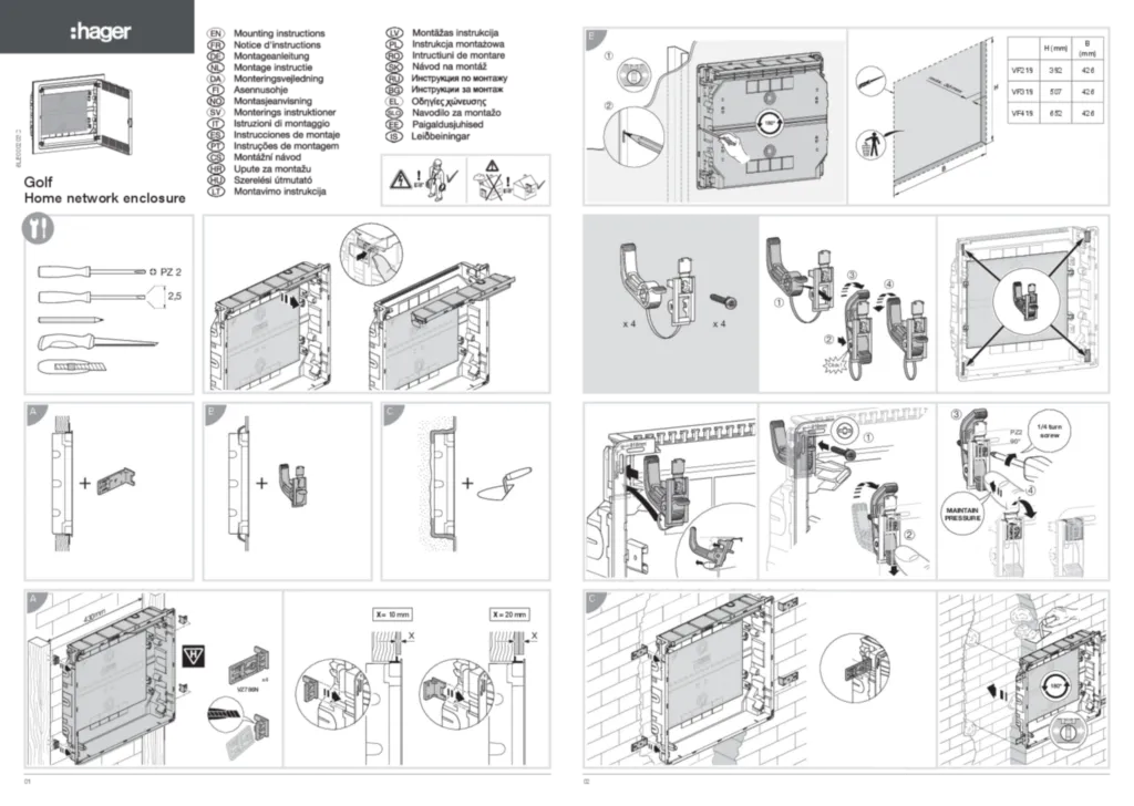 Image Installation manual en-GB 2022-12-13  | Hager Australia