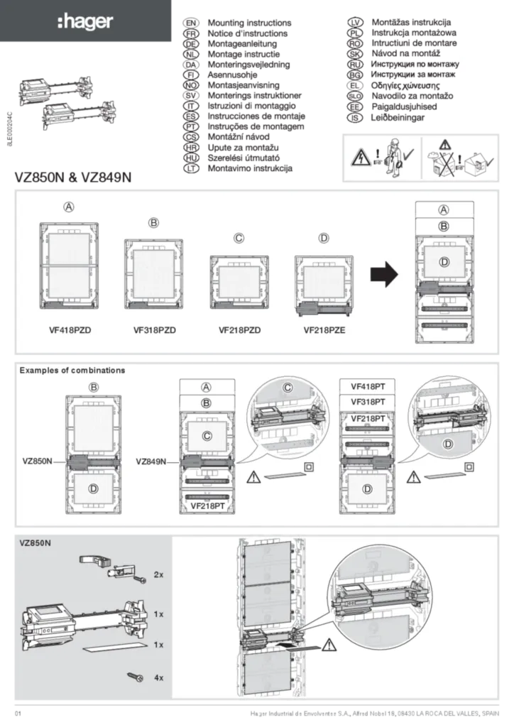 Image Installation manual en-GB 2022-12-15  | Hager Australia