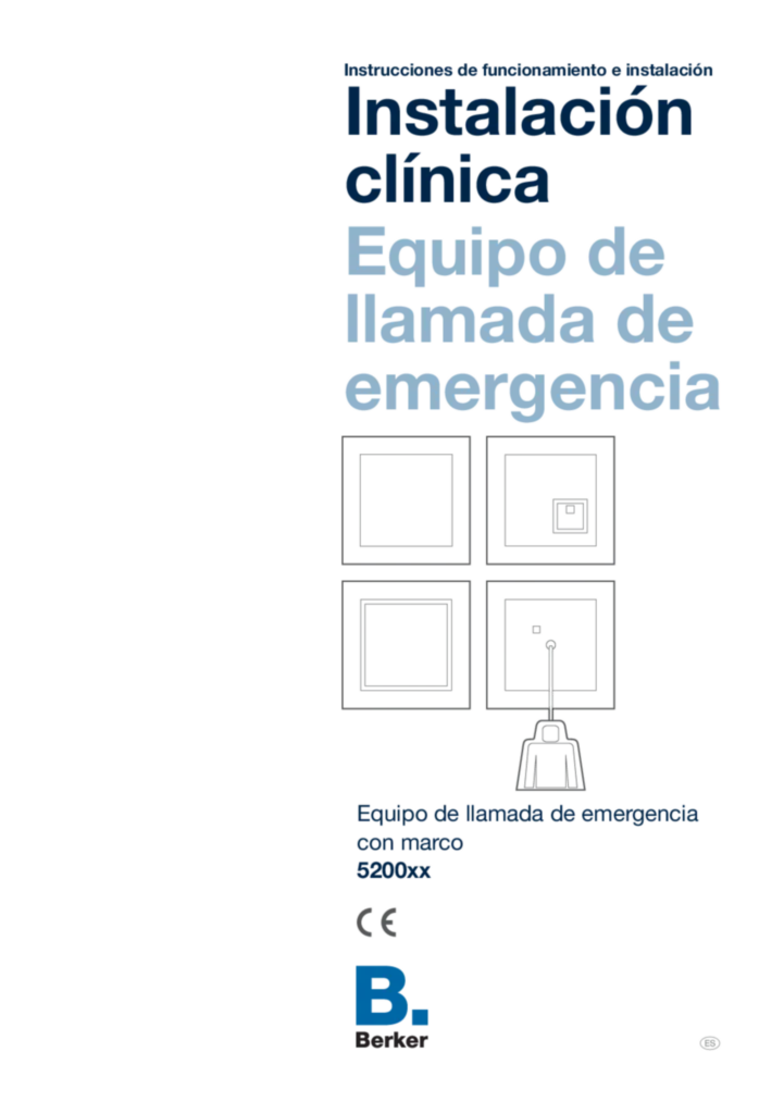 Imagen Manual for 5200xx - Emergency call set (ES, 2022-12) | Hager España