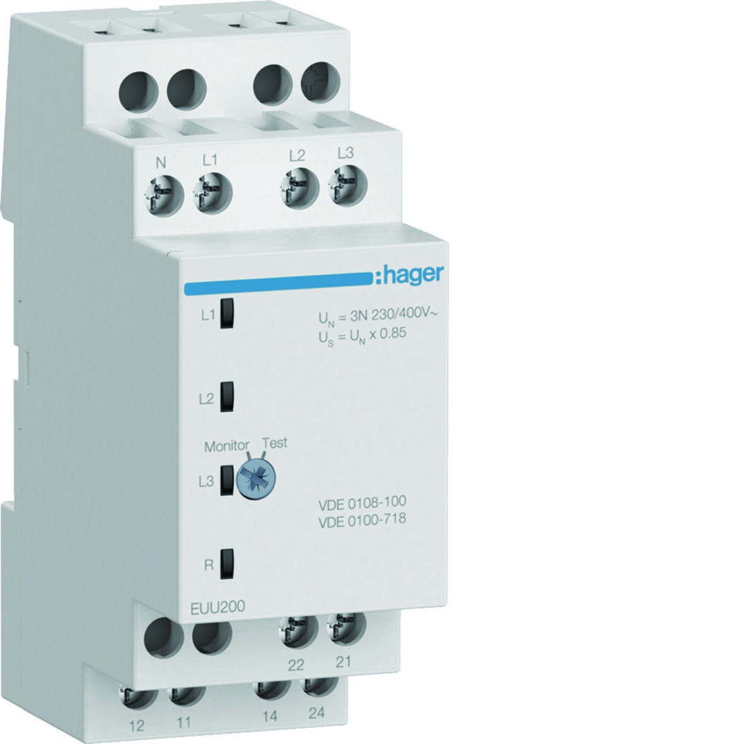 Feszültségcsökkenési relé 1P+N/3P+N 230-400V 2v EUU Hager