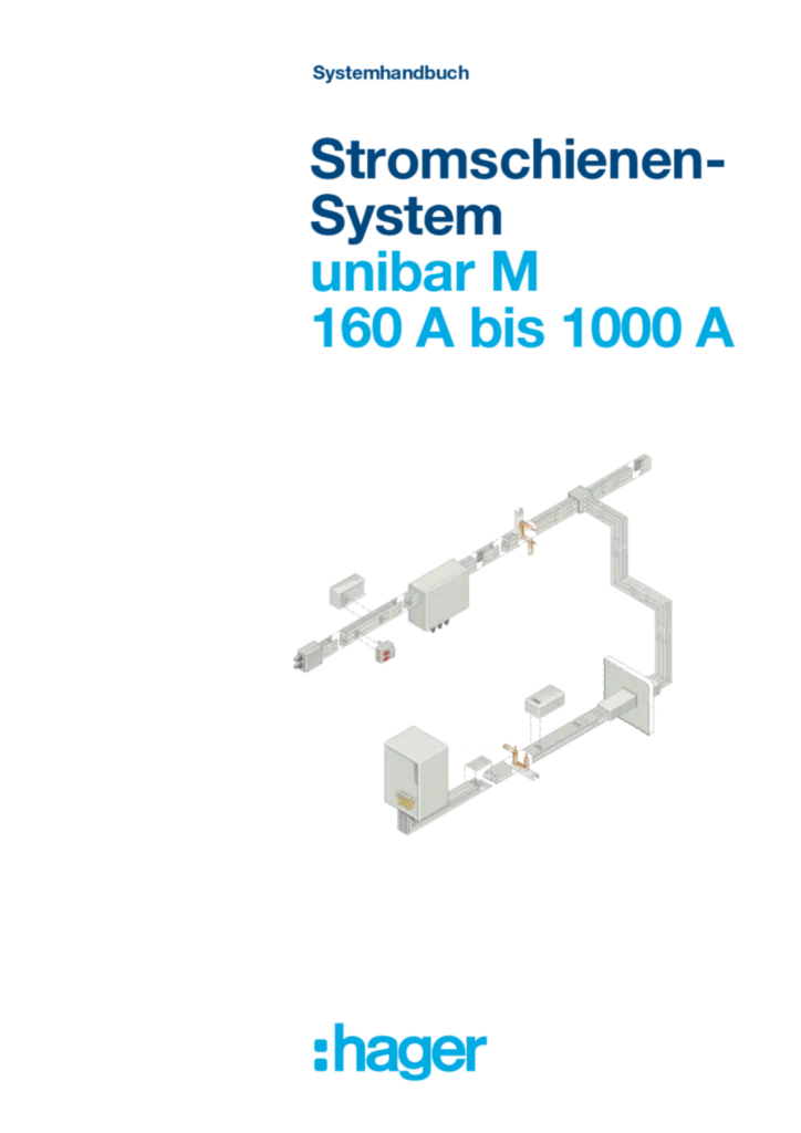 Bild Systemhandbuch_Stromschienen_System_unibar_M_V1_2023 | Hager Deutschland