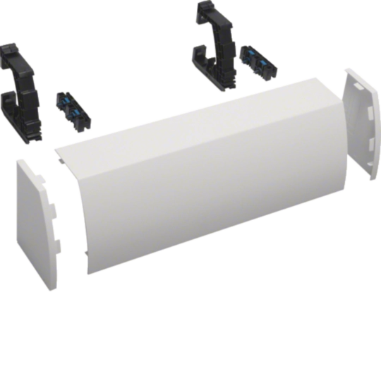 FZ442NHF - Canal de rangement Hager, 2-travées, 550×176×135mm sans halogène