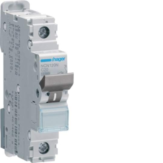 NCN120N - MCB 1P 10kA C-20A 1M