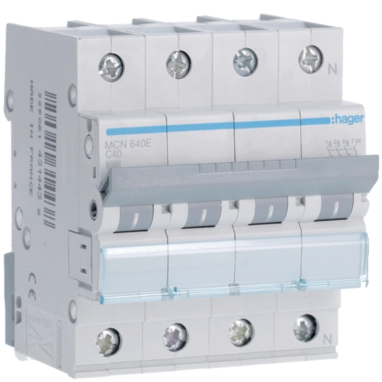MCN640E - Installatieautomaat 3p+N 40 A C-karakteristiek 6 kA