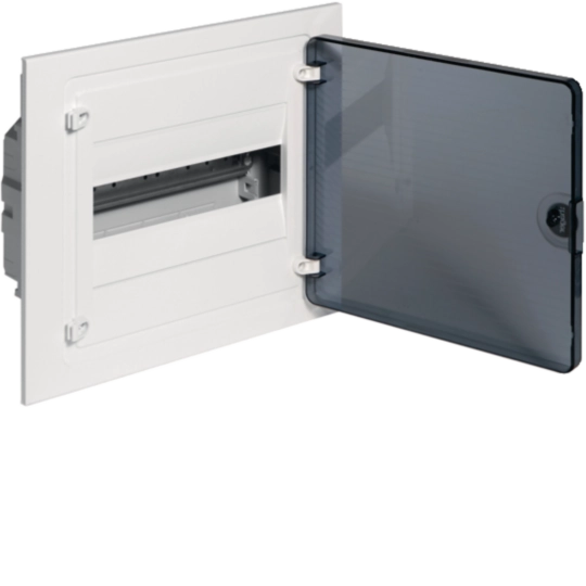 VF112TM - Small distributor,golf,flush,1row,12M,IP40,MS-terminal,N+PE,transparent door