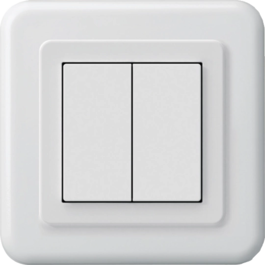 WHTB20200C - UP-KNX-Taster Hager BA basico C 2-fach 86×86mm weiss